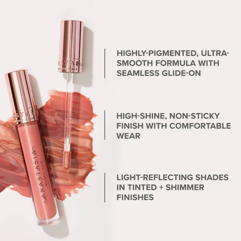 Anastasia Beverly Hills Universal Luminous Tinted Lip Gloss Peachy nude - Picture 2 of 4